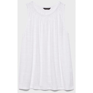 NWOT Women's Banana Republic Factory Crinkle Smocked Top, XS, White